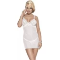 Przepiękna tiulowa koszulka Sheer chemise with string