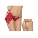 Otwarte stringi z ozdobną torebką Open crotch string with bag