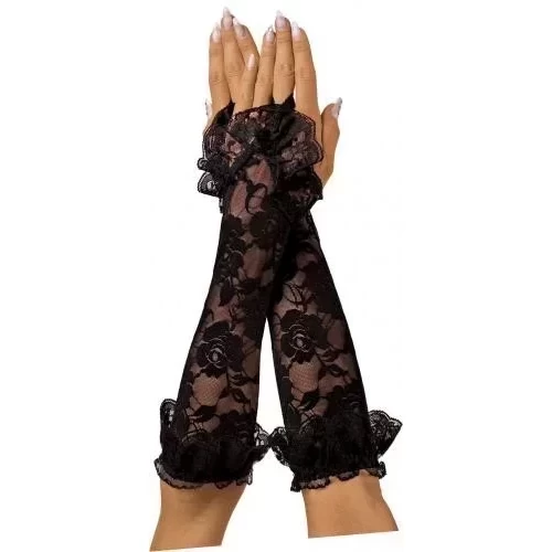 Koronkowe rękawiczki Lace gloves o-s