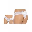 Przepiękne stringi z kokardą Thong with bow