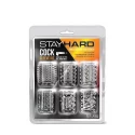 Zestaw nakładek z wypustkami Stay Hard - Cock Sleeve Kit