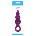 Szklany korek analny Jolie ripples medium ( 2 kolory)
