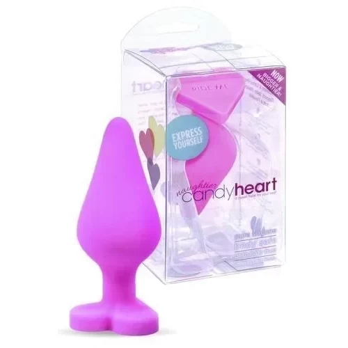 Delikatny korek analny Naughtier candy heart ( 2 kolory)