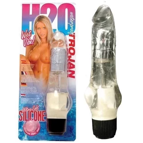 Silikonowy woodporny wibrator H2o trojan waterproof vibrator