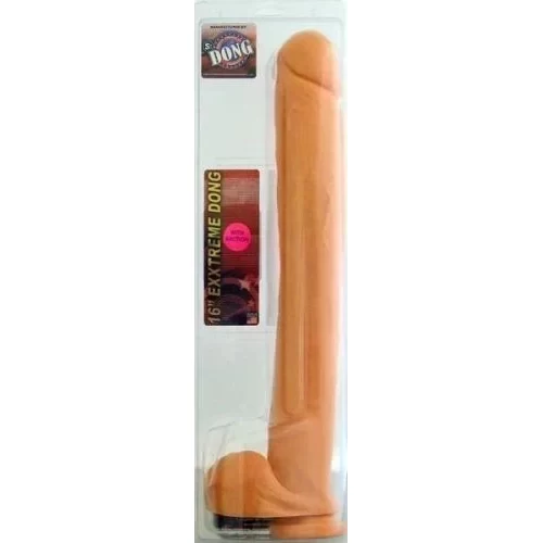 Dildo z jądrami Cock & balls suction flesh 40 cm. (thickest ? 5.8 cm.)