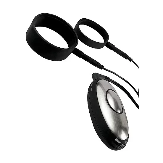 Zestaw do elektrostymulacji Silicone Cock Straps