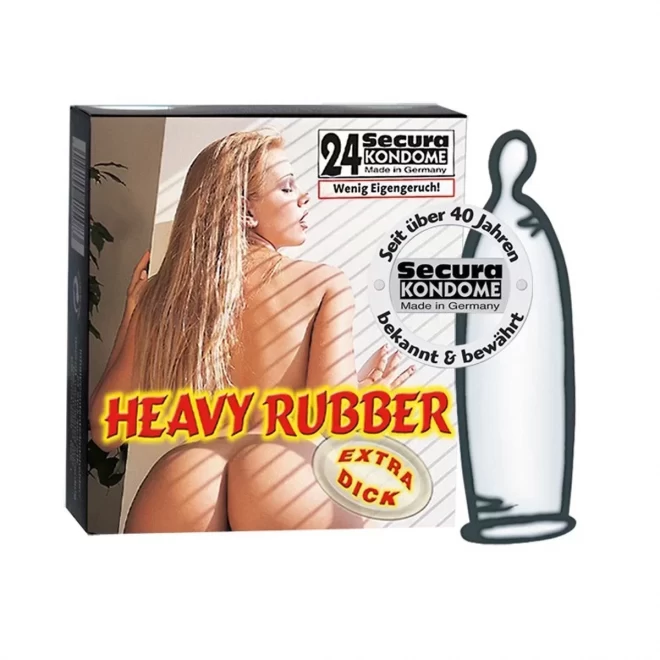 Pogrubiane prezerwatywy Secura Heavy Rubber 24 szt.