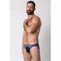 Slipy z odkrytymi pośladkami Dugout Jockstrap - blue