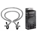 Steamy shades adjustable double chain nipple clamps