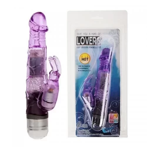 Wodoodporny wibrator Jelly Bunny Double-Motors