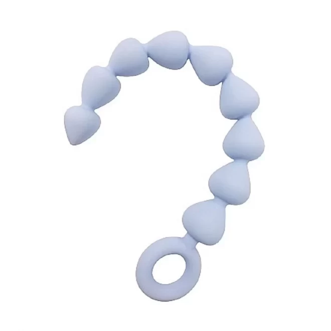 Silicone anal shower beads