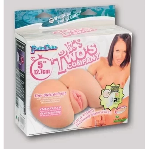 Lovecl.twos company palm rub butt&vagina,vibro,natur,12,7cm