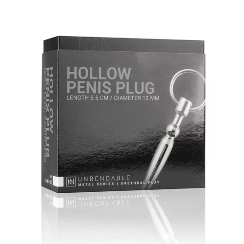 Drążony Penis Plug z Pierścieniem