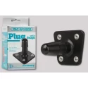 Vac-u-lock plug with snaps, platinum edition, schwarz