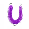 DOUBLE DONG 30CM FIOLETOWY