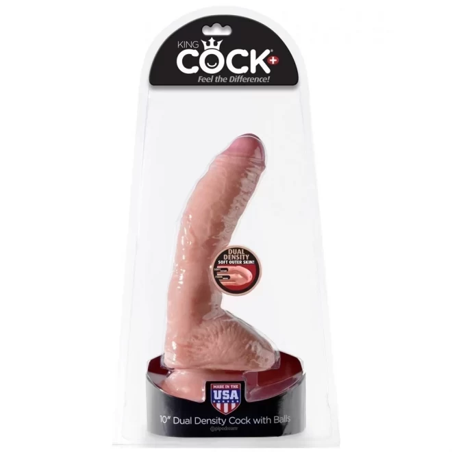 Dildo z jądrami King Cock