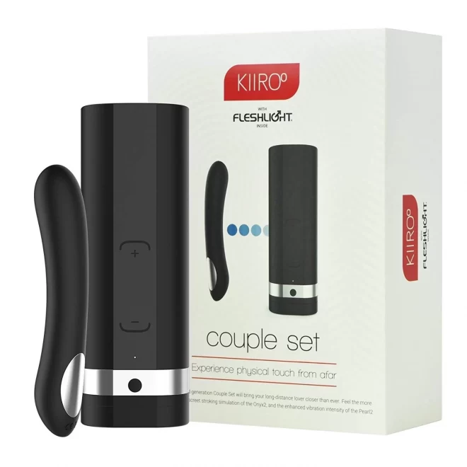 Kiiroo onyx 2 & pearl 2 couple set black