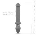 Wicked Thrill Dildo/Butt Plug - Grey