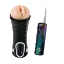 Realistyczny masturbator w kształcie cipki Nite rider vibrating flashlight