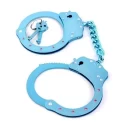 Niebieskie kajdanki Crystal Studded Handcuffs