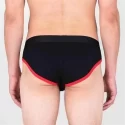 Slipy Shortstop Brief - black / red