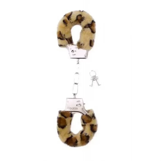 Panterkowe kajdanki Furry Handcuffs - Cheetah