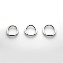 Stainless steel ergo ring 40 mm.
