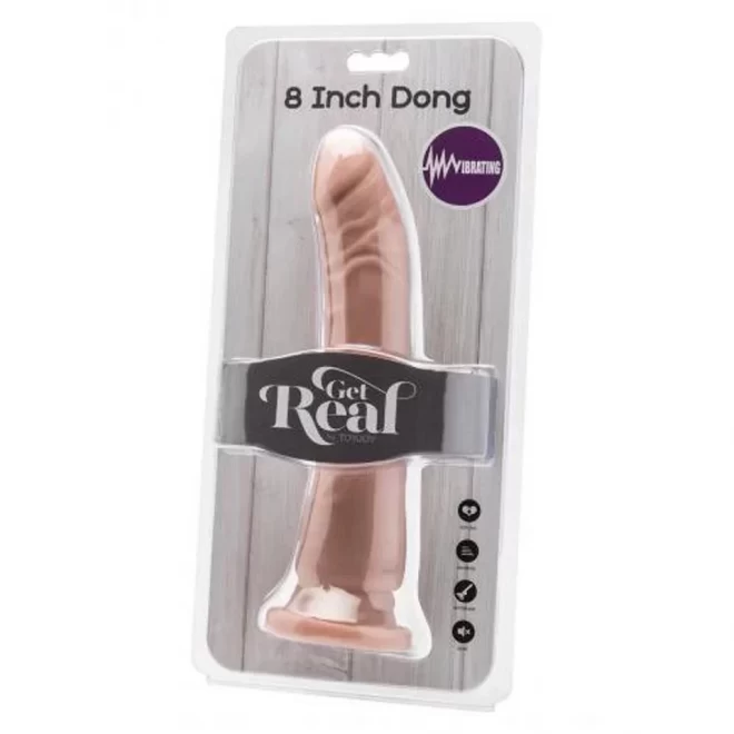 Cock 8 inch flesh vibrating