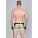 Classic pop-out soccer jock - kelly green - m