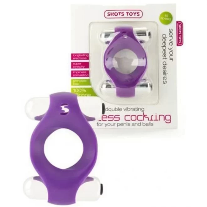 Pierścień wibrujący Double Vibrating Endless Cockring -