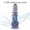 Vibrating cock cage-blue