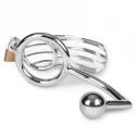 Metal Penis Cage With Anal Hook