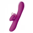 Whirl Silicone Rabbit Vibrator with Rotating Ticklers