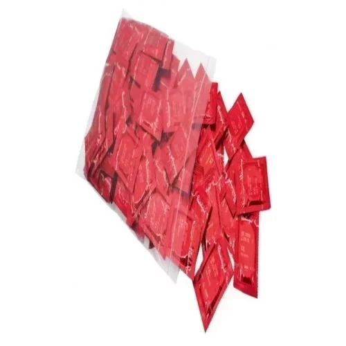 Truskawkowe prezerwatywy duży rozmiar Blausiegel Red XXL 100er btl. (rot m. erdbeeraroma)