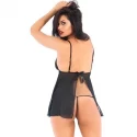 Vixson Babydoll With Open Lace Cups