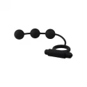 Tri-Orb Vibrating Cock Ring and Weighted Silicone Anal Balls