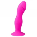 Różowe Silikonowe Dildo Przyssawka