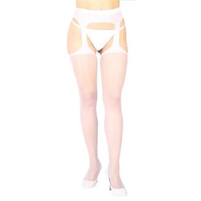 Vixson Basic Garterbelt With Stockings - White
