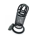 Black chastity series - mesh - stainless steel - Ø 45 mm.