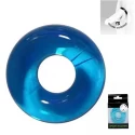 Chubby rubber cockring - clear blue