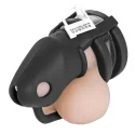Sado shadow locking silicone male chastity device