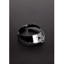 Locking men's collar with ring (13.5")