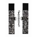 Printed hand cuffs - love street art fasion