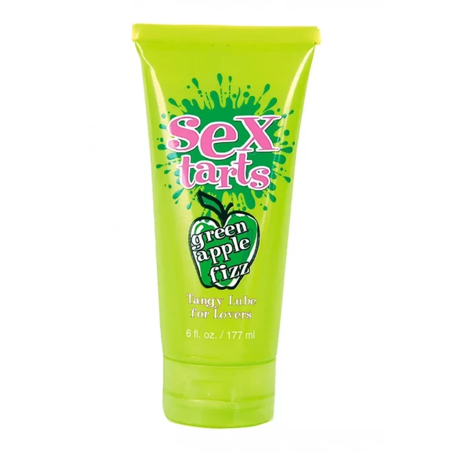 Sex tarts lube, green apple fizz tube