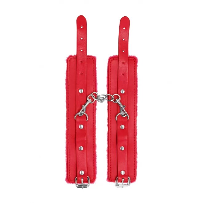 Ouch! plush leather hand cuffs