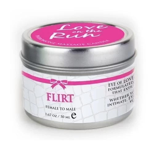 Świeca do masażu z feromonami Eye Of Love - Love On The Run - Flirt 50 ml