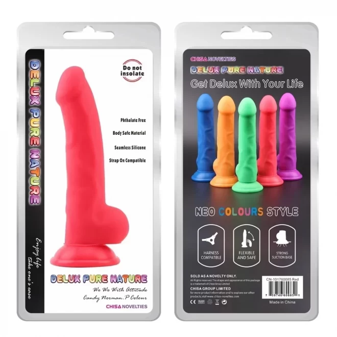 Deluxe pure nature dildo norman.p red