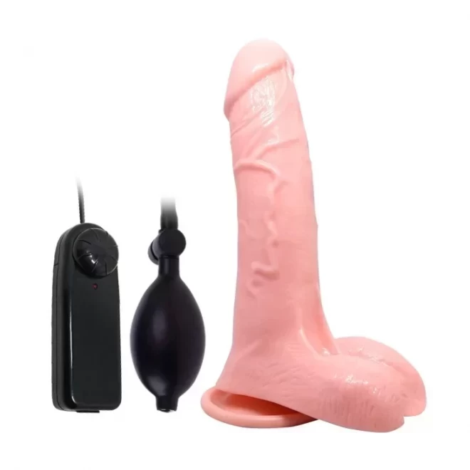 Wibrujące dildo z pompką