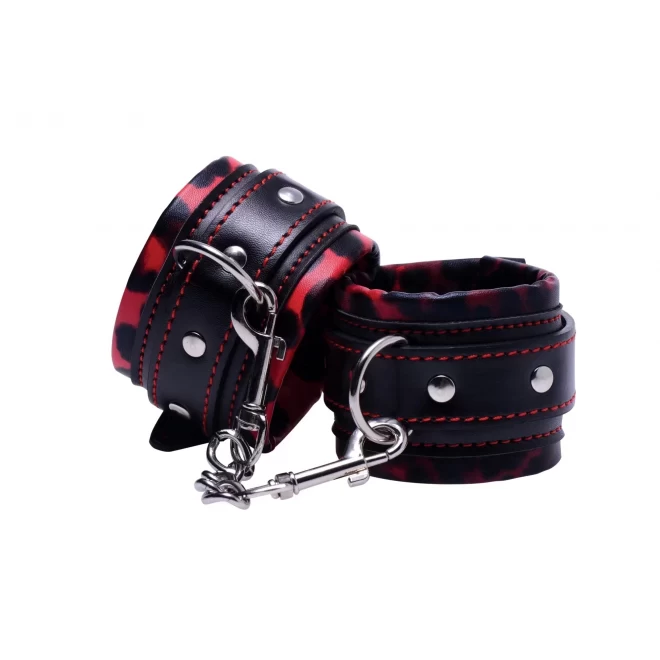 Red leopard - 6 piece bondage set