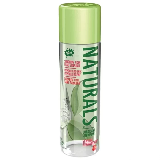 Lubrykant na bazie wody o smaku truskawki Wet Naturals Sensual Strawberry 93g.